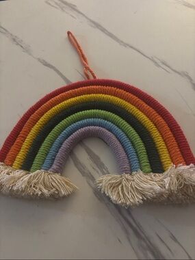 Rainbow wall hanging
